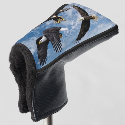 Bald Eagle Soaring Golfheadcover (3/4 voorkant)