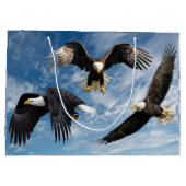 Bald Eagle Soaring Groot Cadeauzakje (Achterkant)