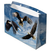 Bald Eagle Soaring Groot Cadeauzakje (Achterkant Gekanteld)
