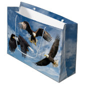 Bald Eagle Soaring Groot Cadeauzakje (Voorkant Gekanteld)