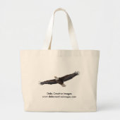 Bald Eagle Soaring Grote Tote Bag (Voorkant)