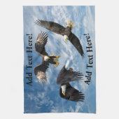 Bald Eagle Soaring Kitchen Towel Theedoek (Verticaal)