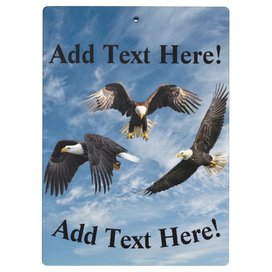 Bald Eagle Soaring Klembord (Achterkant)