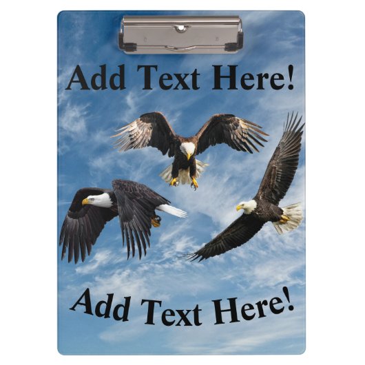 Bald Eagle Soaring Klembord (Voorkant)