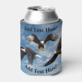 Bald Eagle Soaring Koelbox Blikjeskoeler (Blikje Voorkant)
