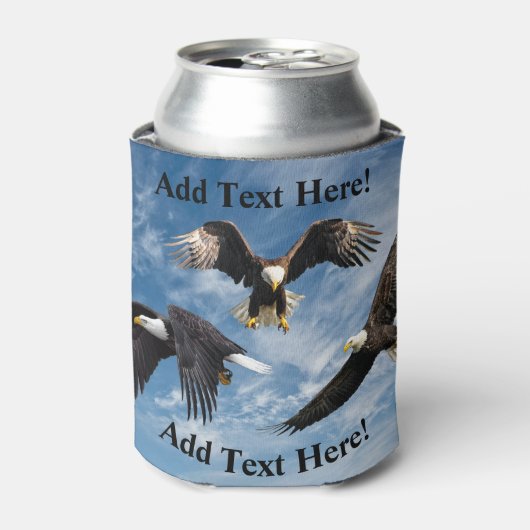 Bald Eagle Soaring Koelbox Blikjeskoeler (Blikje Voorkant)