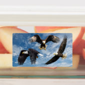 Bald Eagle Soaring Labels (Aangebracht)