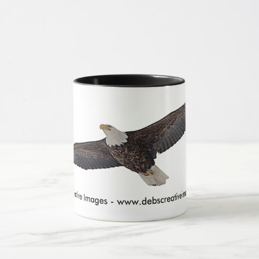 Bald Eagle Soaring Mok (Midden)