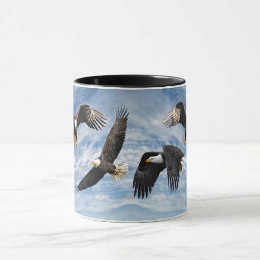 Bald Eagle Soaring Mok (Midden)