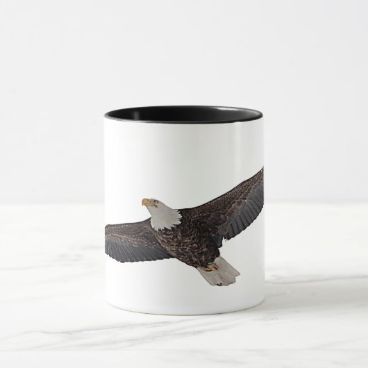 Bald Eagle Soaring Mok (Midden)