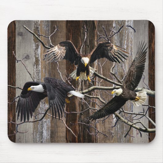 Bald Eagle Soaring Muismat (Voorkant)