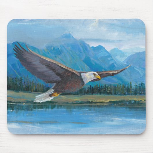 Bald Eagle Soaring Muismat (Voorkant)