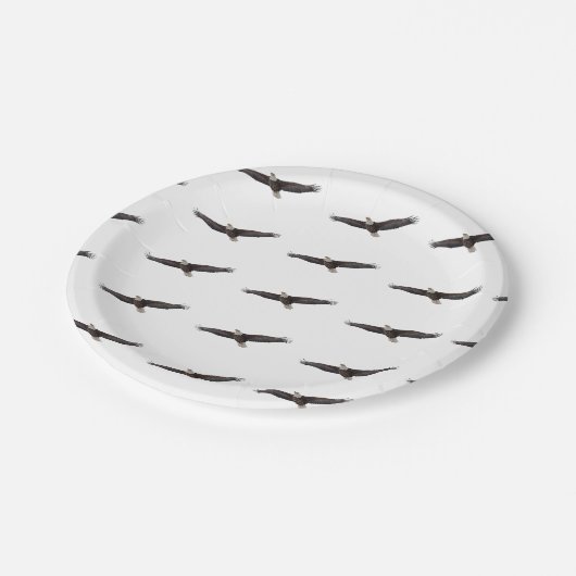 Bald Eagle Soaring Papieren Bordje (Gekanteld)