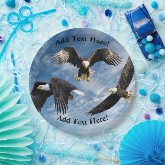 Bald Eagle Soaring Papieren Bordje (Feest)