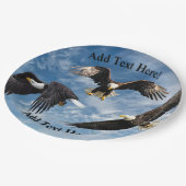 Bald Eagle Soaring Papieren Bordje (Gekanteld)