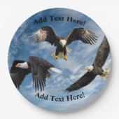 Bald Eagle Soaring Papieren Bordje (Voorkant)