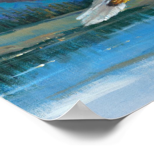 Bald Eagle Soaring Poster (Hoek)