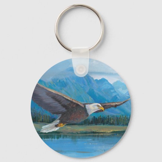 Bald Eagle Soaring Sleutelhanger (Voorkant)