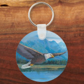 Bald Eagle Soaring Sleutelhanger (Voorkant)
