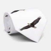 Bald Eagle Soaring Stropdas (Opgerold)