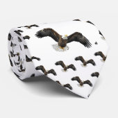 Bald Eagle Soaring Stropdas (Opgerold)