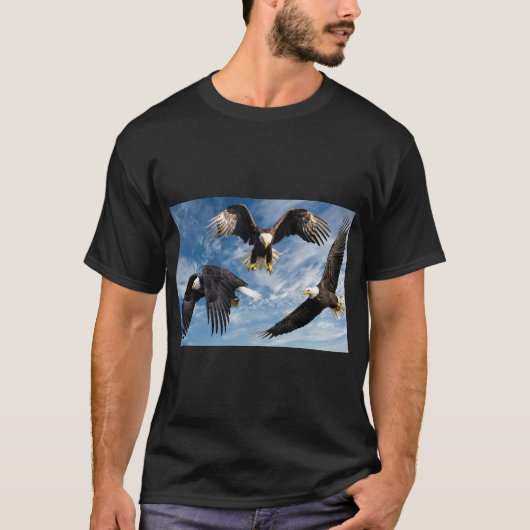 Bald Eagle Soaring T-shirt (Voorkant)