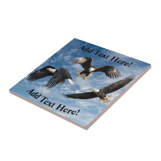 Bald Eagle Soaring Tegeltje (Zijkant)
