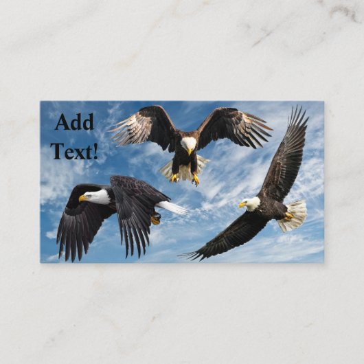 Bald Eagle Soaring Visitekaartje (Voorkant)
