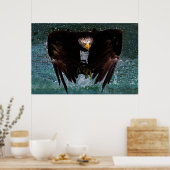 Bald Eagle splash poster (Keuken)