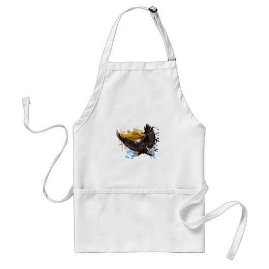 Bald Eagle Standaard Schort (Voorkant)
