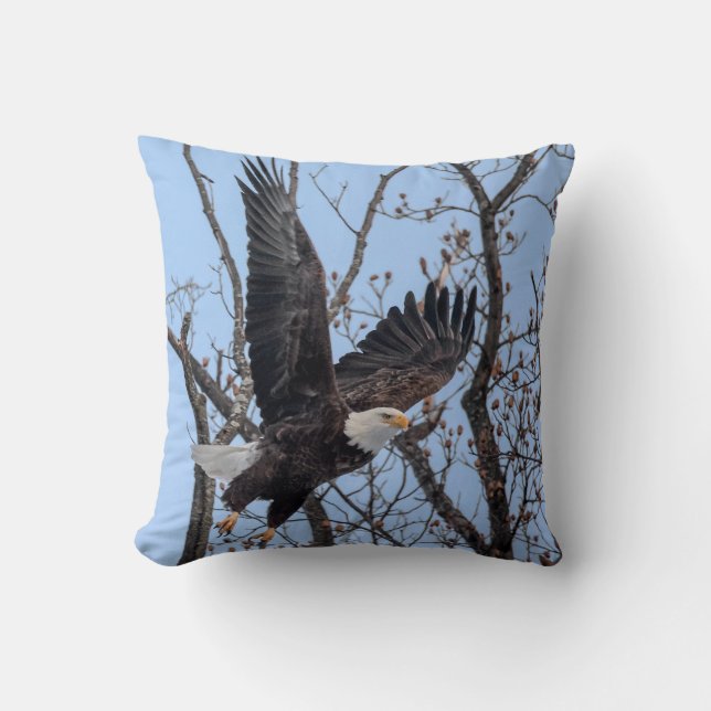 Bald Eagle-start Kussen (Voorkant)