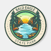 Bald Eagle State Park Pennsylvania Badge Magneet (Voorkant)