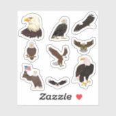 Bald Eagle Stickers (Vel)