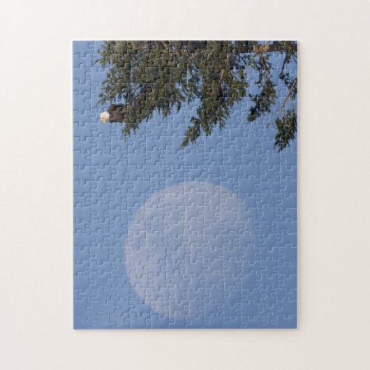 Bald Eagle | Stijgende volle maan Legpuzzel (Verticaal)