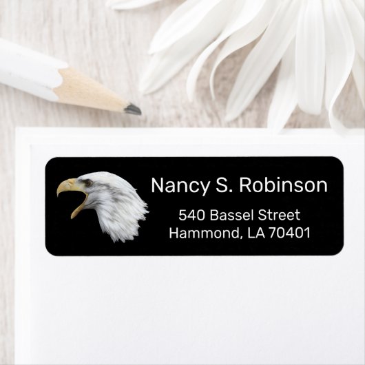 Bald Eagle stijlvol aanpasbaar Etiket (Insitu)