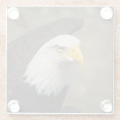 Bald Eagle Strength – Bold Coaster Set Glazen Onderzetter (Achterkant)
