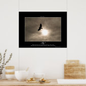 Bald Eagle & Sun Photo Poster (Keuken)