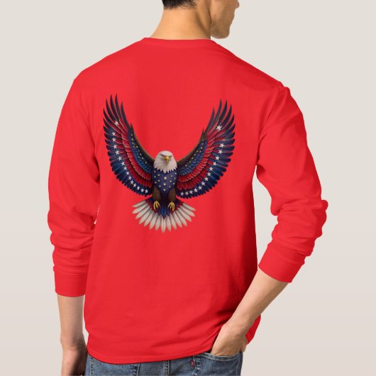 bald eagle t-shirt (Achterkant)