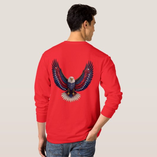 bald eagle t-shirt (Achterkant volledig)