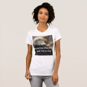 Bald Eagle T-shirt THE FREE AND THE BRAVE (Voorkant volledig)