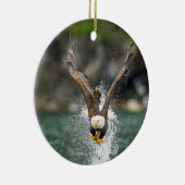 Bald Eagle The Big Catch Keramisch Ornament (Rechts)
