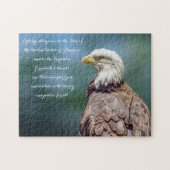 Bald Eagle The Pledge of Allegiance Puzzle Legpuzzel (Horizontaal)