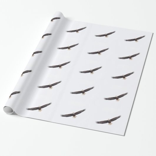 Bald Eagle tijdens de vlucht Cadeaupapier (Uitgerold)