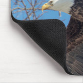 Bald Eagle tijdens de vlucht Muismat (Hoek)