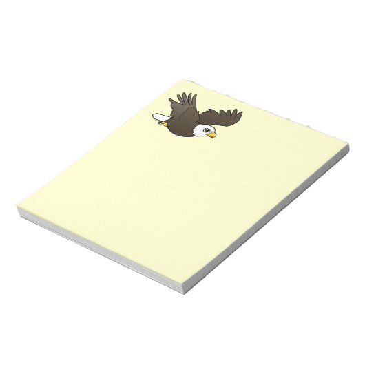 Bald Eagle tijdens de vlucht Notitieblok (Linkerzijde)