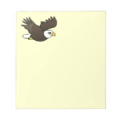 Bald Eagle tijdens de vlucht Notitieblok (Voorkant)