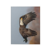 Bald Eagle tijdens de vlucht Notitieblok (Linkerzijde)