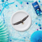 Bald Eagle tijdens de vlucht Papieren Bordje (Feest)