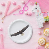 Bald Eagle tijdens de vlucht Papieren Bordje (Feest)