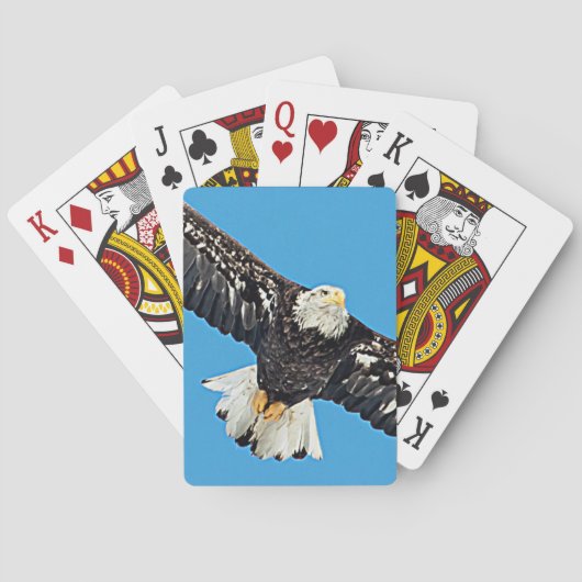 Bald Eagle tijdens de vlucht Speelkaarten (Achterkant)